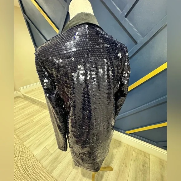 Flour du Mal Purple Sequin Blazer dress - Picture 5 of 9